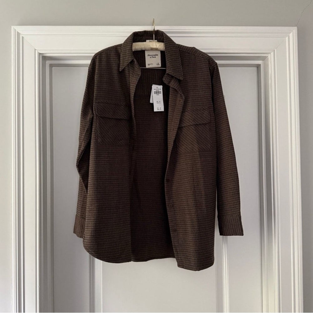 Abercrombie & Fitch Checkered Shirt in Brown and Black